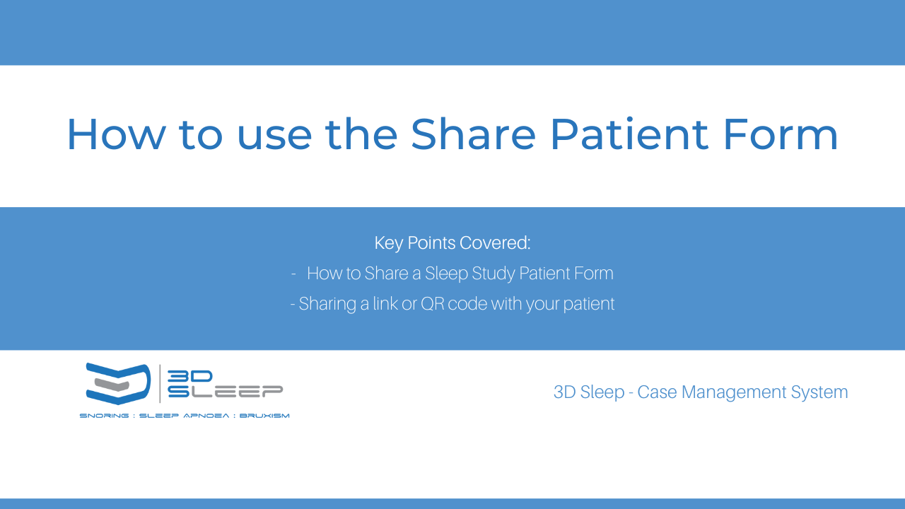 10. How to use the Share Patient Form (Diagnostics)